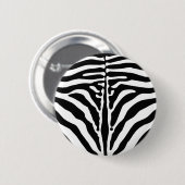 Zebraafdruk Ronde Button 5,7 Cm (Voorkant /achterkant)