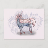 Zebracorn zebra-unicorn briefkaart (Voorkant)
