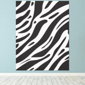 Zebradruk Canvas Afdruk (Insitu (Houten vloer))