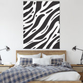 Zebradruk Canvas Afdruk (Insitu (Slaapkamer))