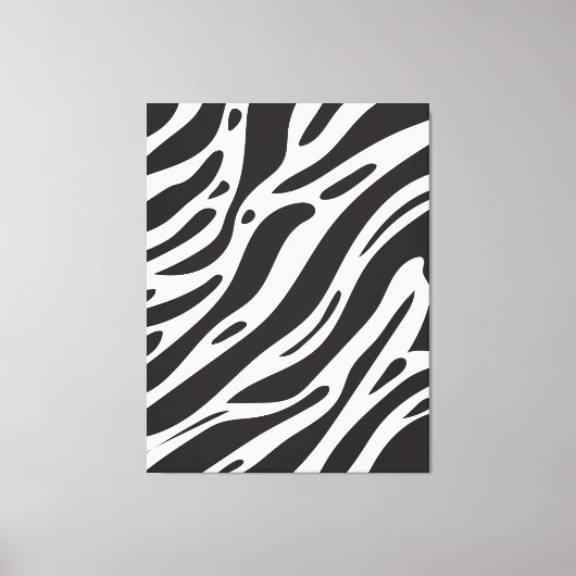 Zebradruk Canvas Afdruk (Voorkant)