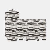 Zebradruk feestgunstdoos met lint bedankdoosjes (Uitgevouwen)