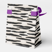Zebradruk feestgunstdoos met lint bedankdoosjes (Achterkant)