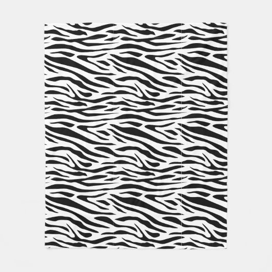 Zebradruk Fleece Deken (Voorkant)