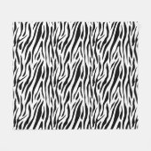 Zebradruk Fleece Deken (Voorkant (Horizontaal))