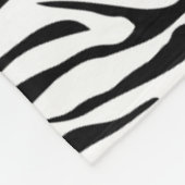 Zebradruk Fleece Deken (Hoek)