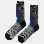 Zebradruk optische illusie, sokken (Links)