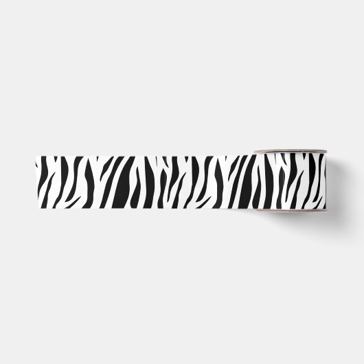Zebradruk Satijnen Lint (Voorkant)