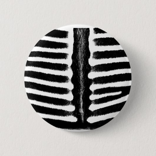 Zebradruk (zwart) ronde button 5,7 cm (Voorkant)
