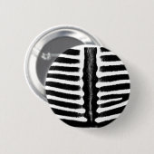Zebradruk (zwart) ronde button 5,7 cm (Voorkant /achterkant)