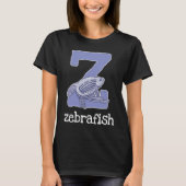 Zebrafish Alphabet Letter Fish  Kids T-shirt (Voorkant)