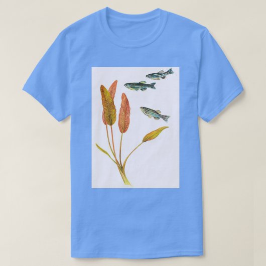 Zebrafish Brachydanio rerio T-shirt (Design voorkant)