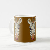 Zebragezicht Koffiemok (Voorkant links)