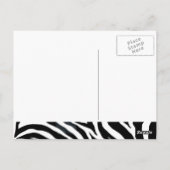 Zebraham- Ik hou van contrast Briefkaart (Achterkant)