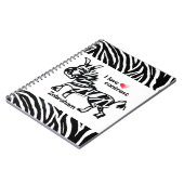 Zebraham- Ik hou van contrast Notitieboek (Linkerzijde)