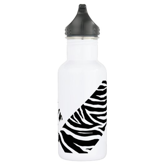 Zebraham- Ik hou van contrast Waterfles (Rechts)