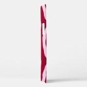 Zebralijnen - Bourgogne en roze Case-Mate iPhone Case (Achterkant / Rechts)
