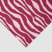Zebralijnen - Bourgogne en roze Tissuepapier (Detail)
