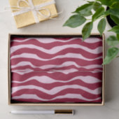 Zebralijnen - Bourgogne en roze Tissuepapier (Geschenk)