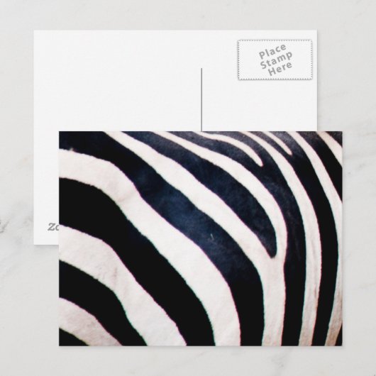 Zebralijnen Briefkaart (Voorkant / Achterkant)