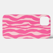 Zebralijnen - Fuchsia en lichtroze Case-Mate iPhone Case (Achterkant (horizontaal))