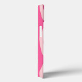 Zebralijnen - Fuchsia en lichtroze Case-Mate iPhone Case (Achterkant / Rechts)