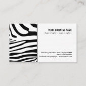 Zebralijnen naadloos patroon visitekaartje (Achterkant)