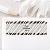 Zebralijnen naadloze textuur + uw ideeën etiket (Insitu)