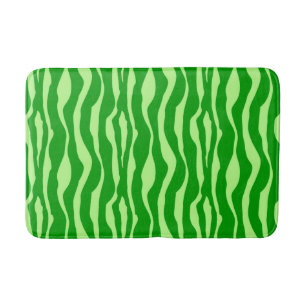 Zebralijnen - Shades of Lime Green Badmat