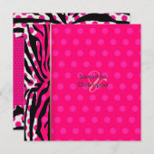 Zebralijnen/weduwen/weduwen Kaart (Voorkant / Achterkant)