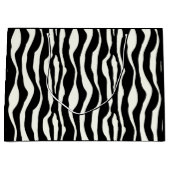 Zebralijnen - Zwart-wit Groot Cadeauzakje (Voorkant)