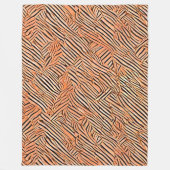 Zebramotieven Fleece Deken (Voorkant)