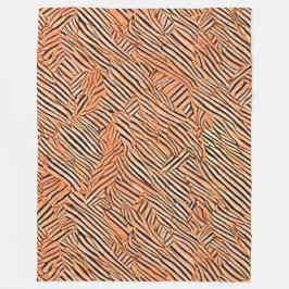 Zebramotieven Fleece Deken