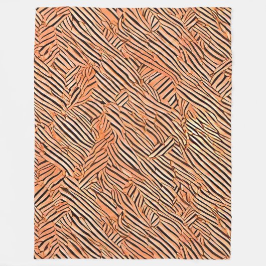 Zebramotieven Fleece Deken (Voorkant)