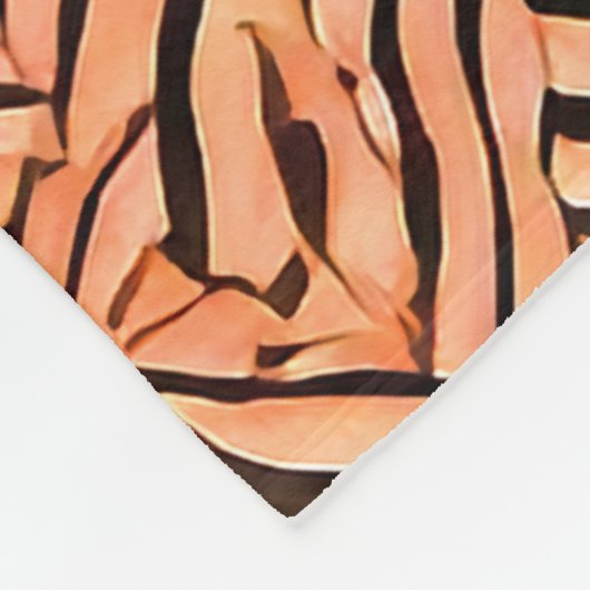 Zebramotieven Fleece Deken (Hoek)