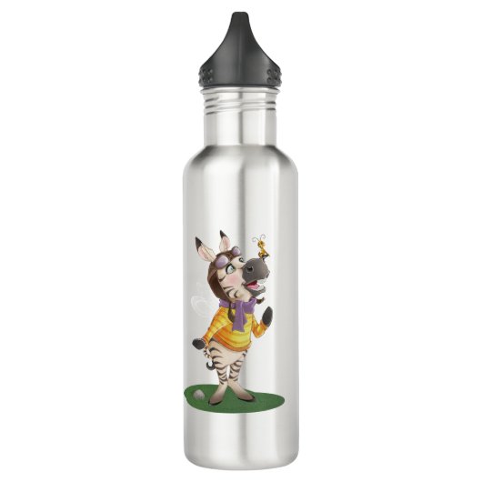 ZebraPark™ 24 oz, roestvrijstalen flesje Waterfles (Links)