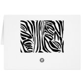 Zebrapatroon (Achterkant Horizontaal)