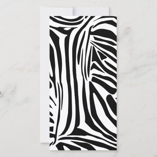 Zebrapatroon Aankondiging (Voorkant)