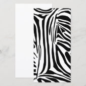 Zebrapatroon Aankondiging (Voorkant / Achterkant)