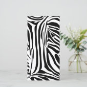 Zebrapatroon Aankondiging (Staand voorkant)