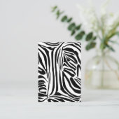 Zebrapatroon Advieskaart (Staand voorkant)