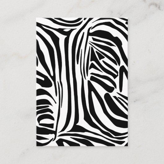 Zebrapatroon Advieskaart (Voorkant)