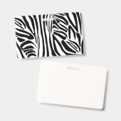 Zebrapatroon Badge (Voor- en achterkant)