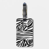Zebrapatroon Bagagelabel (Achterkant verticaal)
