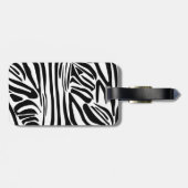 Zebrapatroon Bagagelabel (Achterkant horizontaal)