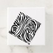 Zebrapatroon Bedankjes Labels (In situ)