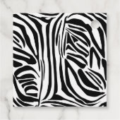 Zebrapatroon Bedankjes Labels (Achterkant)