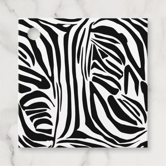 Zebrapatroon Bedankjes Labels (Voorkant)