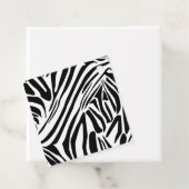 Zebrapatroon Bedankjes Labels (In situ)