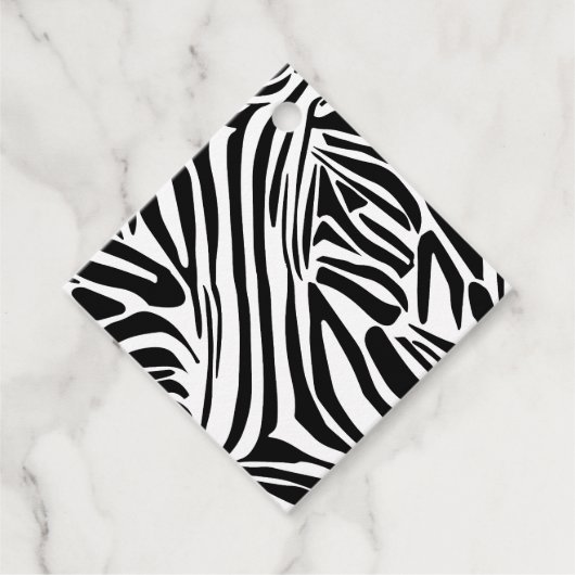 Zebrapatroon Bedankjes Labels (Voorkant)